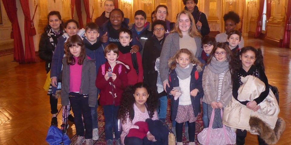 Enfants du patronage à 'Assemblée Nationale