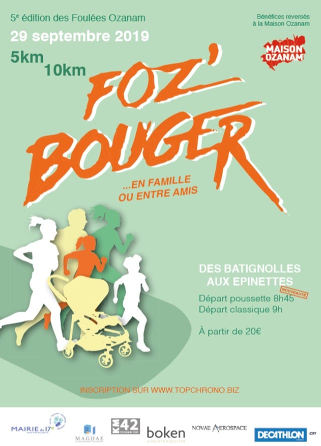 Affiche Foulées Ozanam 2019