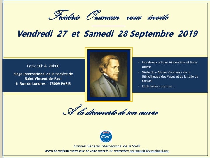 Invitation de la Conférence St-Vincent de Paul