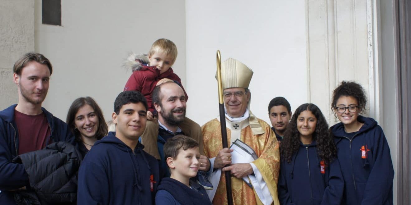 Ozanam et Mgr Aupetit Jeunes de la Maison et Mgr Aupetit