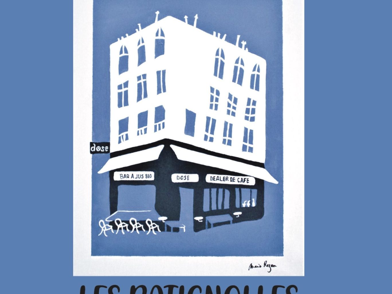 Affiche expo tableaux Marie Rozan