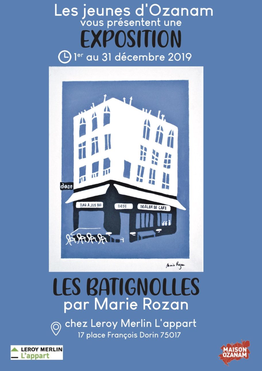 Affiche expo tableaux Marie Rozan
