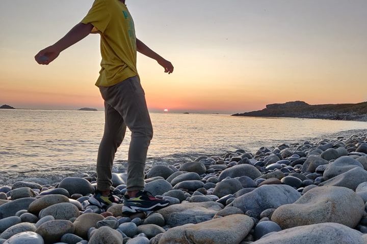 Ricochets au soleil couchant