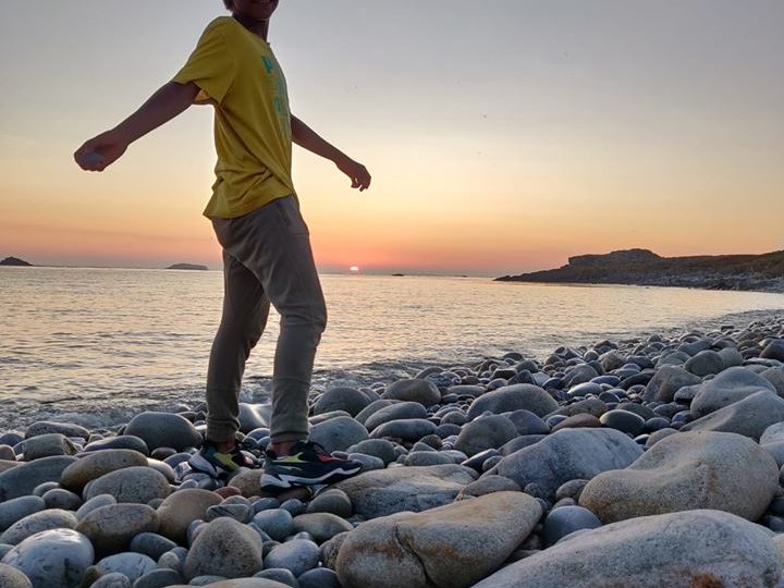 Ricochets au soleil couchant