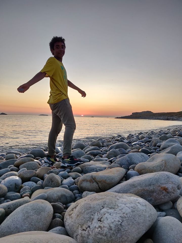 Ricochets au soleil couchant