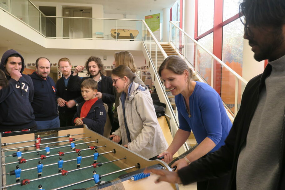 Une partie de babyfoot