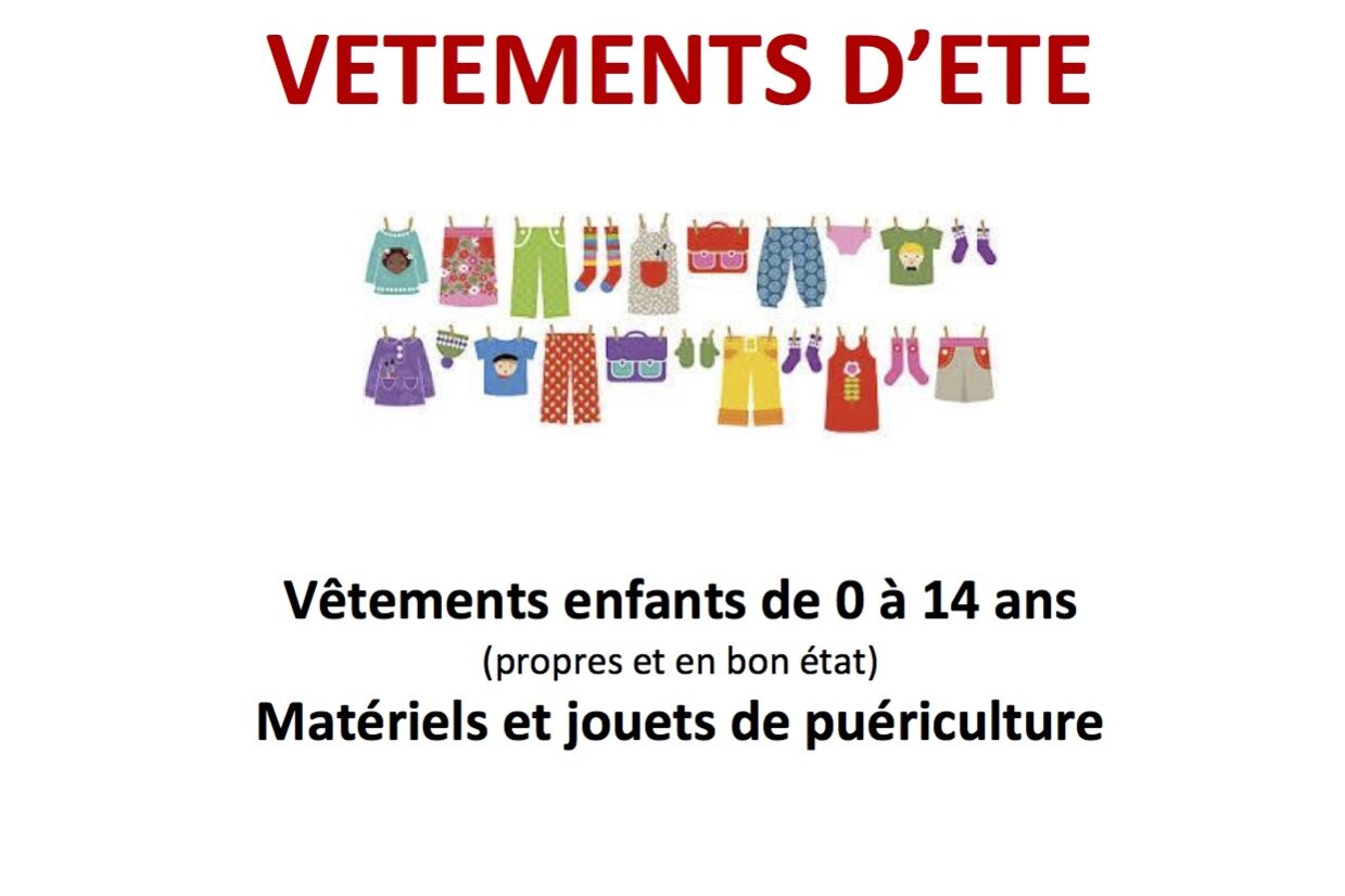 Annonce de la braderie de vêtements