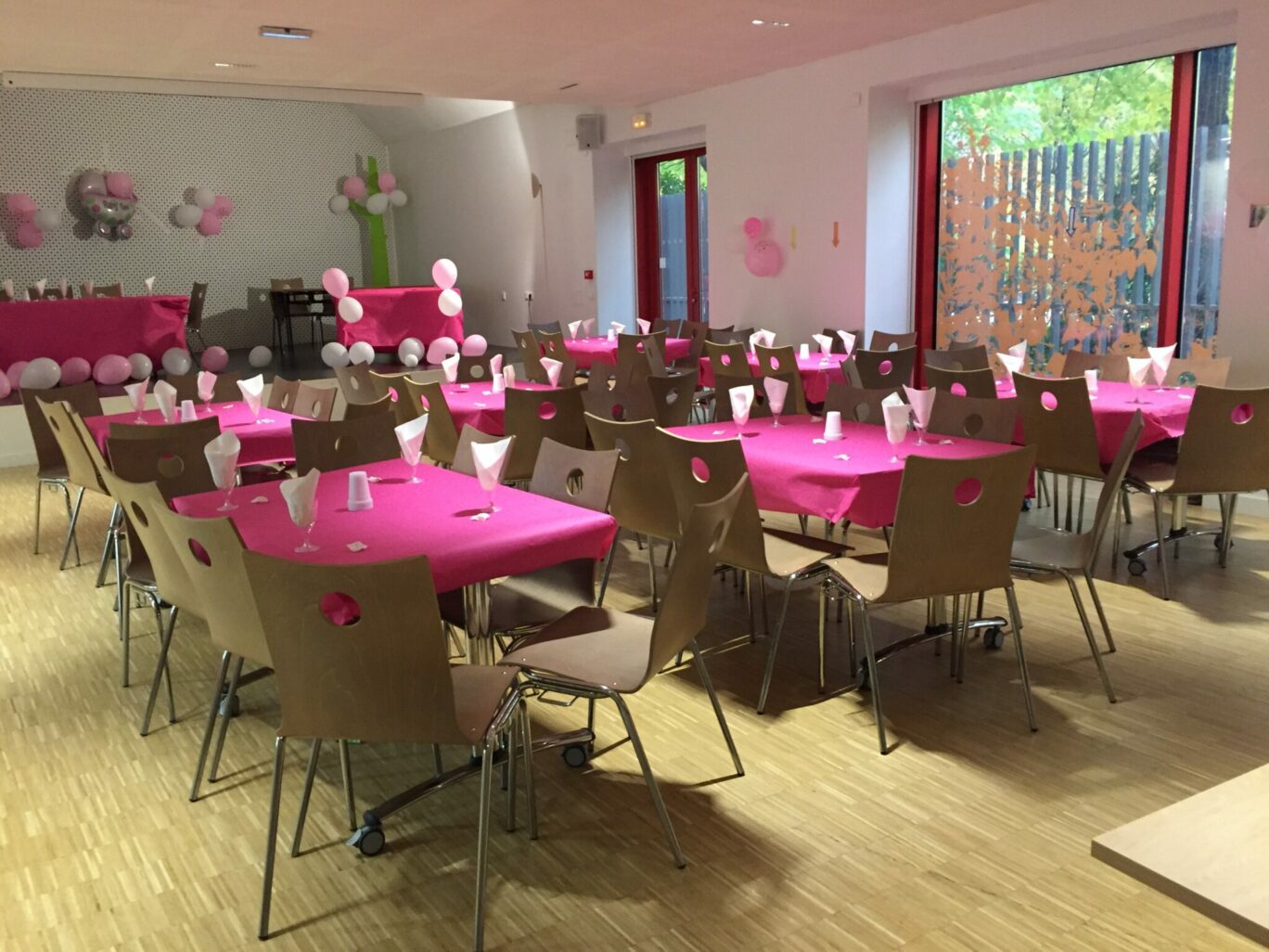 Salle Jean-Paul II en mode réception