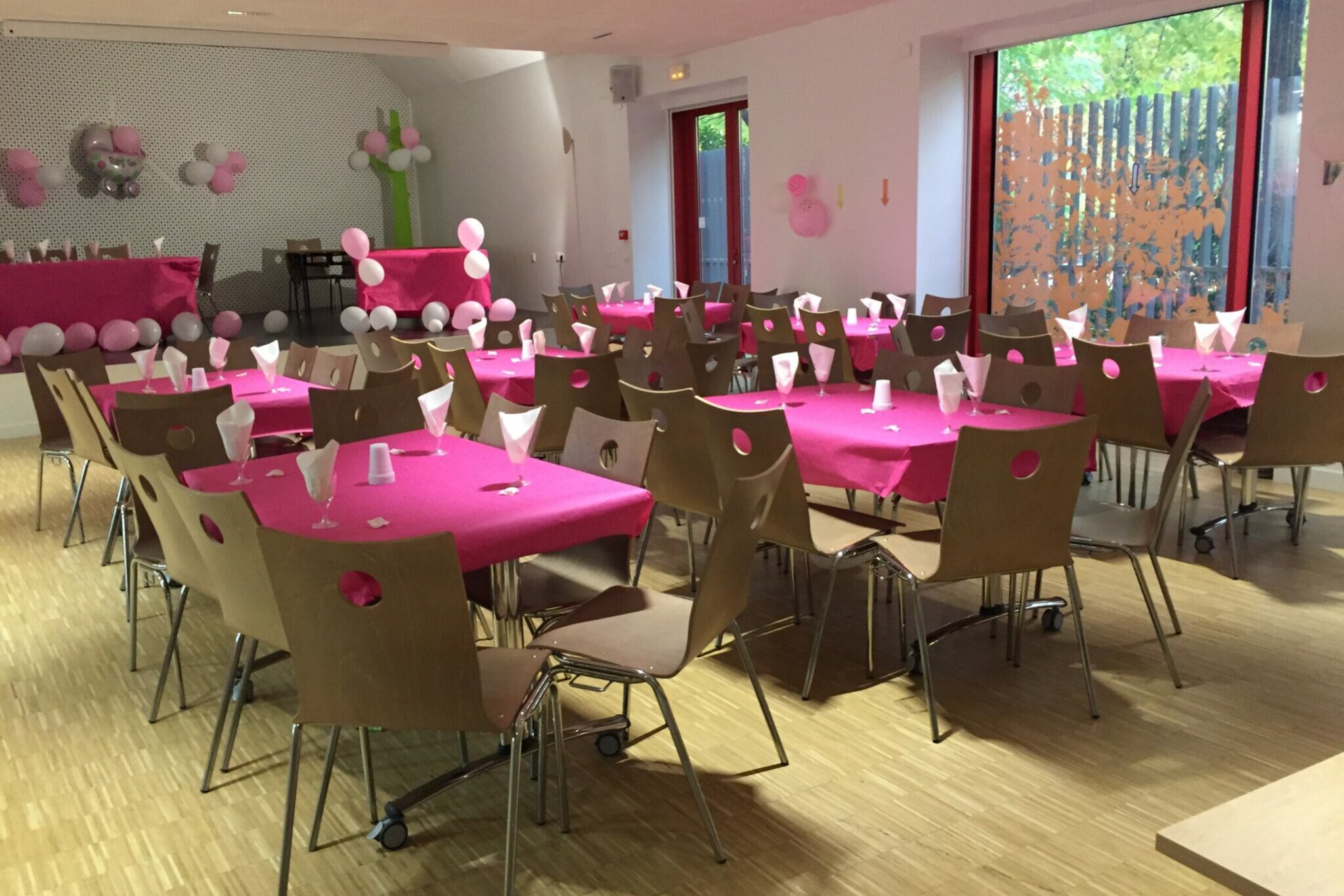 Salle Jean-Paul II en mode réception